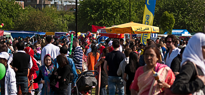 Original Photography by Mostaque Chowdhury (originally posted to Flickr as Mela crowd). CC BY 2.0, via Wikimedia Commons 